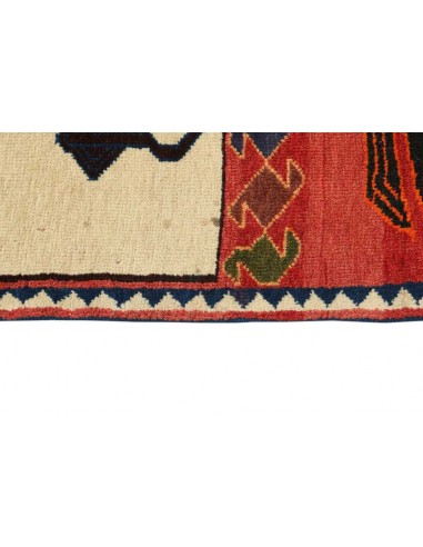 Hand made rug Kashghai Old Figural Persia cm.106x194