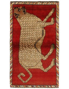 Hand made rug Kashghai Old Figural Persia cm.104x177