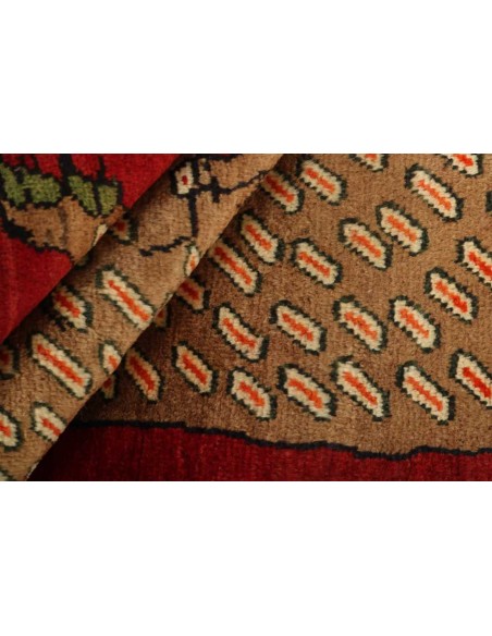 Hand made rug Kashghai Old Figural Persia cm.104x177