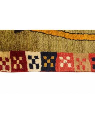 Hand made rug Kashghai Old Figural Persia cm.117x190