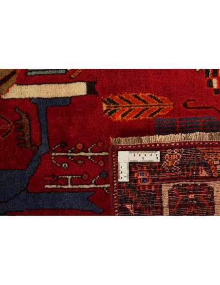 Hand made rug Kashghai Old Figural Persia cm.120x180