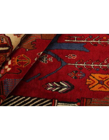 Hand made rug Kashghai Old Figural Persia cm.120x180