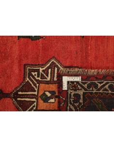 Hand made rug Kashghai Old Figural Persia cm.100x290 2