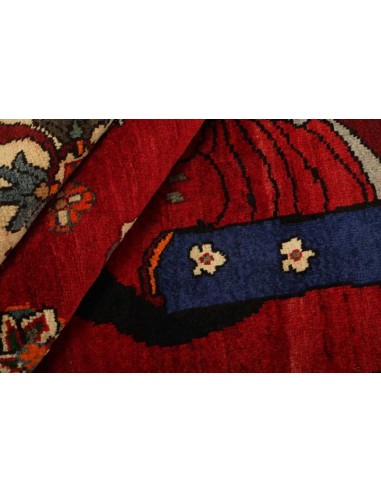 Hand made rug Kashghai Old Figural Persia cm.180x263