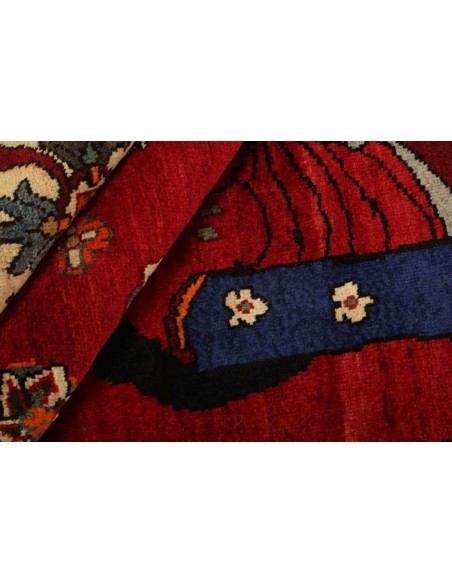 Hand made rug Kashghai Old Figural Persia cm.180x263