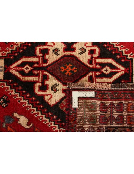 Hand made rug Kashghai Old Figural Persia cm.176x265