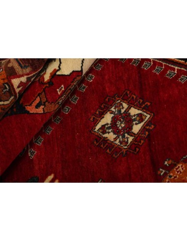 Hand made rug Kashghai Old Figural Persia cm.162x226