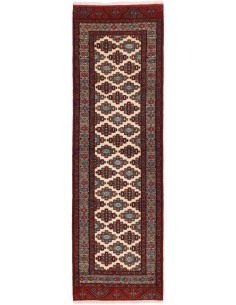Hand made rug Torkaman Fine Persia cm.87x278
