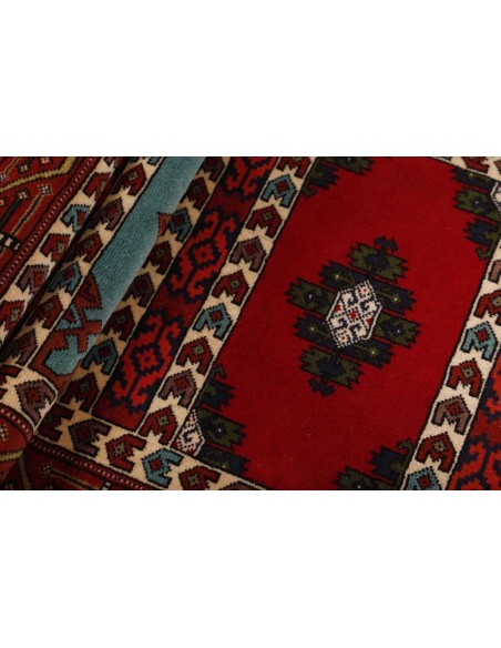 Hand made rug Torkaman Fine Persia cm.85x291