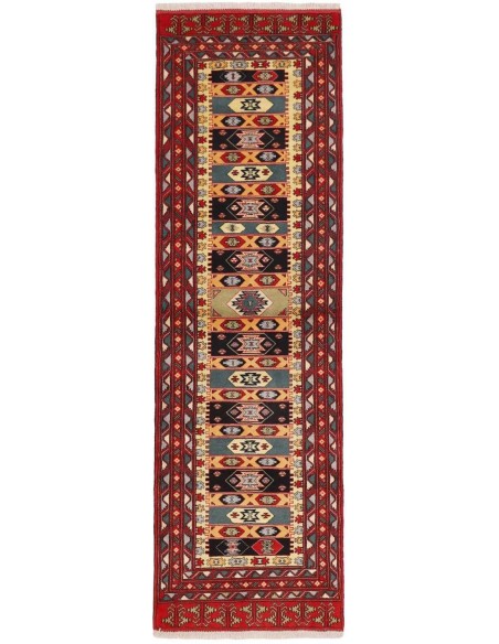 Hand made rug Torkaman Fine Persia cm.83x278
