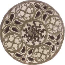Carpet MEDUSA SITAP BEIGE-BROWN ROTONDO SETA floreale da EUR 1134.6