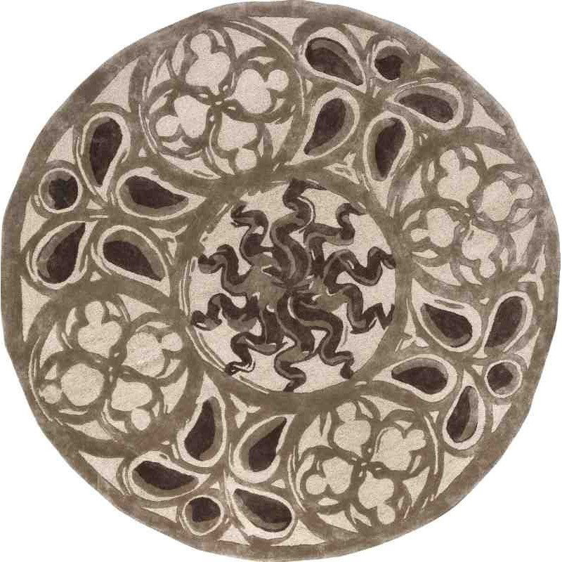 tappeto MEDUSA SITAP BEIGE-BROWN ROTONDO SETA floreale da EUR 1134.6