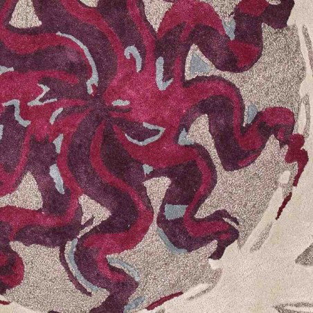 tappeto MEDUSA SITAP SILVER-PURPLE ROTONDO SETA floreale da EUR 1134.6