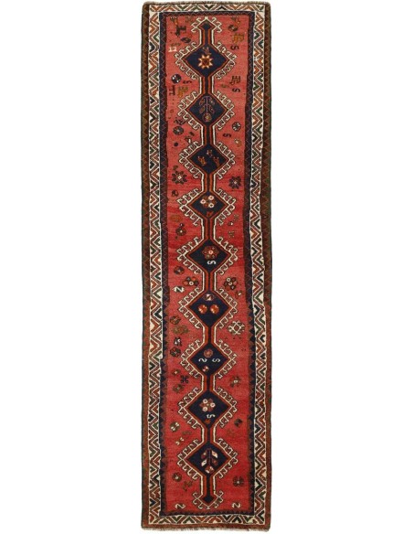 Hand made rug Shiraz Persia cm.71x305