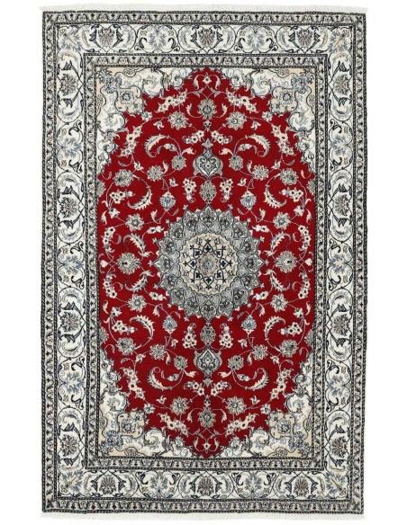 Hand made rug Nain Kashmar Persia cm.196x304