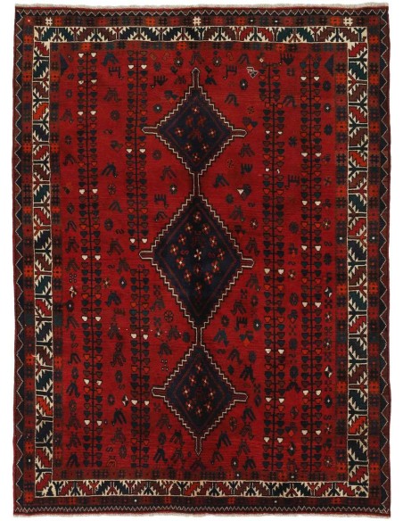 Hand made rug Shiraz Persia cm.186x256