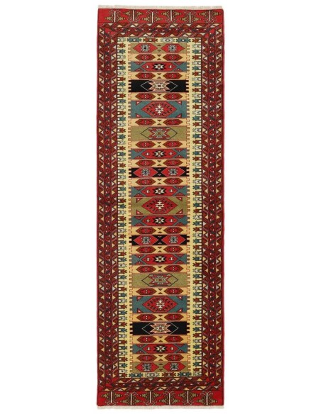 Hand made rug Torkaman Fine Persia cm.89x292