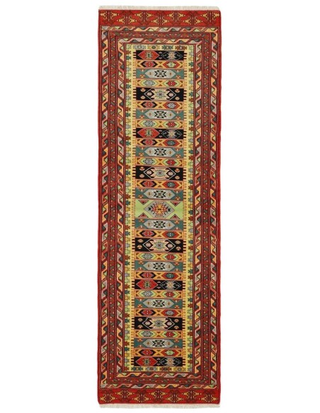 Hand made rug Torkaman Fine Persia cm.88x302