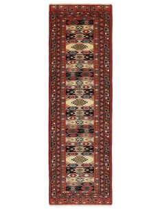 Hand made rug Torkaman Fine Persia cm.88x297