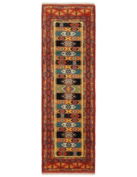 Hand made rug Torkaman Fine Persia cm.86x281