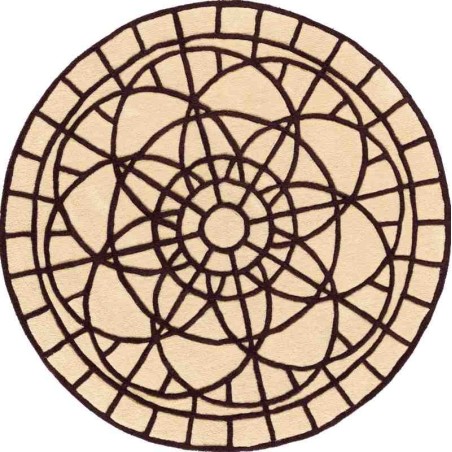 Carpet PORTOFINO SITAP 18 130 ROTONDO LANA geometrico da EUR 328.18
