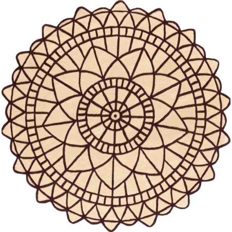 Carpet PORTOFINO SITAP 18 220 ROTONDO LANA geometrico da EUR 899.14