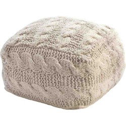 puff PUFF SITAP OSLO SQUARE IVORY  LANA tinta unita da EUR 298.9
