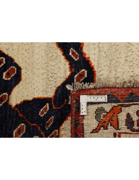Hand made rug Kashghai Old Figural Persia cm.114x239
