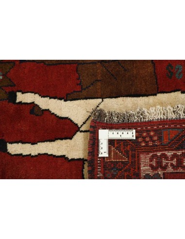 Hand made rug Kashghai Old Figural Persia cm.108x148