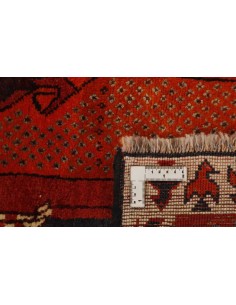 Hand made rug Kashghai Old Figural Persia cm.100x148 2