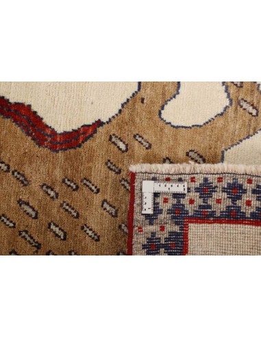 Hand made rug Kashghai Old Figural Persia cm.97x144