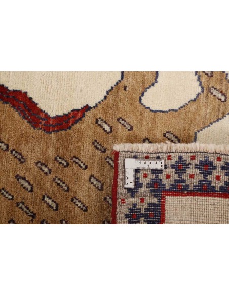 Hand made rug Kashghai Old Figural Persia cm.97x144