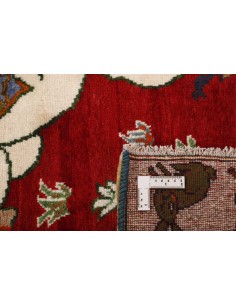 Hand made rug Kashghai Old Figural Persia cm.110x148 2