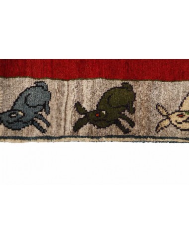 Hand made rug Kashghai Old Figural Persia cm.110x148