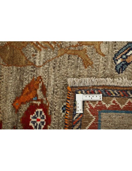 Hand made rug Kashghai Old Figural Persia cm.117x190