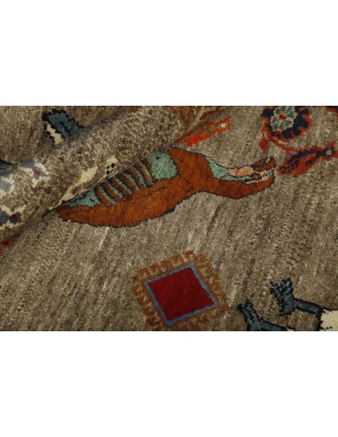 Hand made rug Kashghai Old Figural Persia cm.117x190