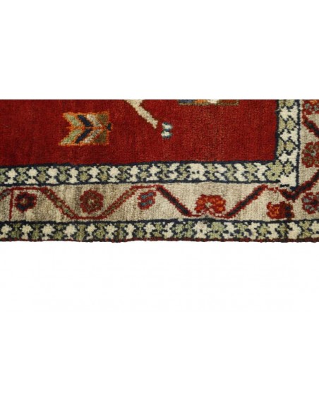 Hand made rug Kashghai Old Figural Persia cm.98x193