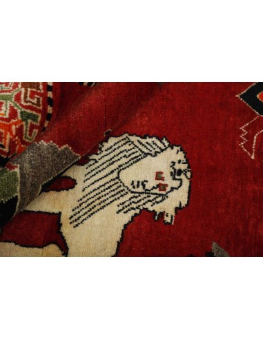 Hand made rug Kashghai Old Figural Persia cm.117x158