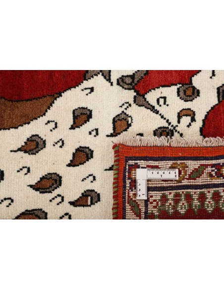 Hand made rug Kashghai Old Figural Persia cm.112x168
