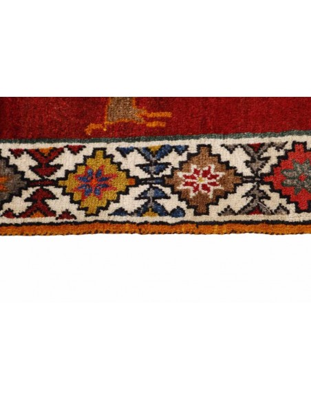 Hand made rug Kashghai Old Figural Persia cm.121x202