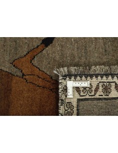 Hand made rug Kashghai Old Figural Persia cm.101x209 2