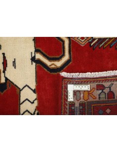 Hand made rug Kashghai Old Figural Persia cm.147x222 2