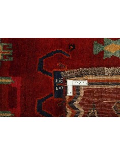 Hand made rug Kashghai Old Figural Persia cm.134x215 2
