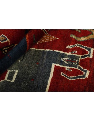 Hand made rug Kashghai Old Figural Persia cm.134x215