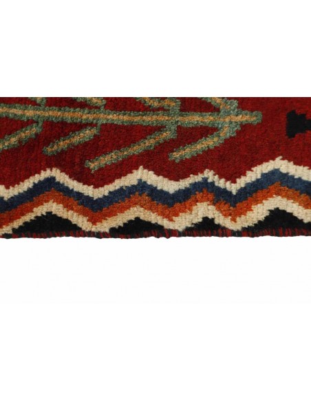 Hand made rug Kashghai Old Figural Persia cm.134x215