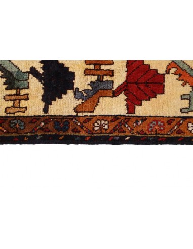 Hand made rug Kashghai Old Figural Persia cm.138x202