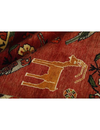 Hand made rug Kashghai Old Figural Persia cm.153x296