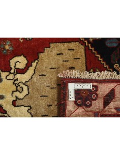 Hand made rug Kashghai Old Figural Persia cm.101x152 2