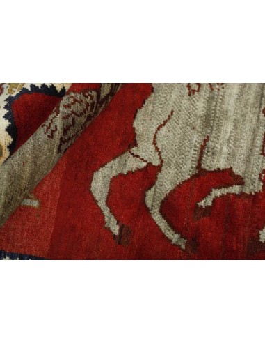 Hand made rug Kashghai Old Figural Persia cm.94x173
