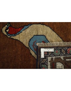 Hand made rug Kashghai Old Figural Persia cm.150x248 2